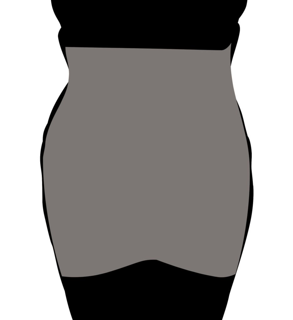 Rago Plus High Waist Open Bottom Girdle with Zipper Black 5X  - Image 6