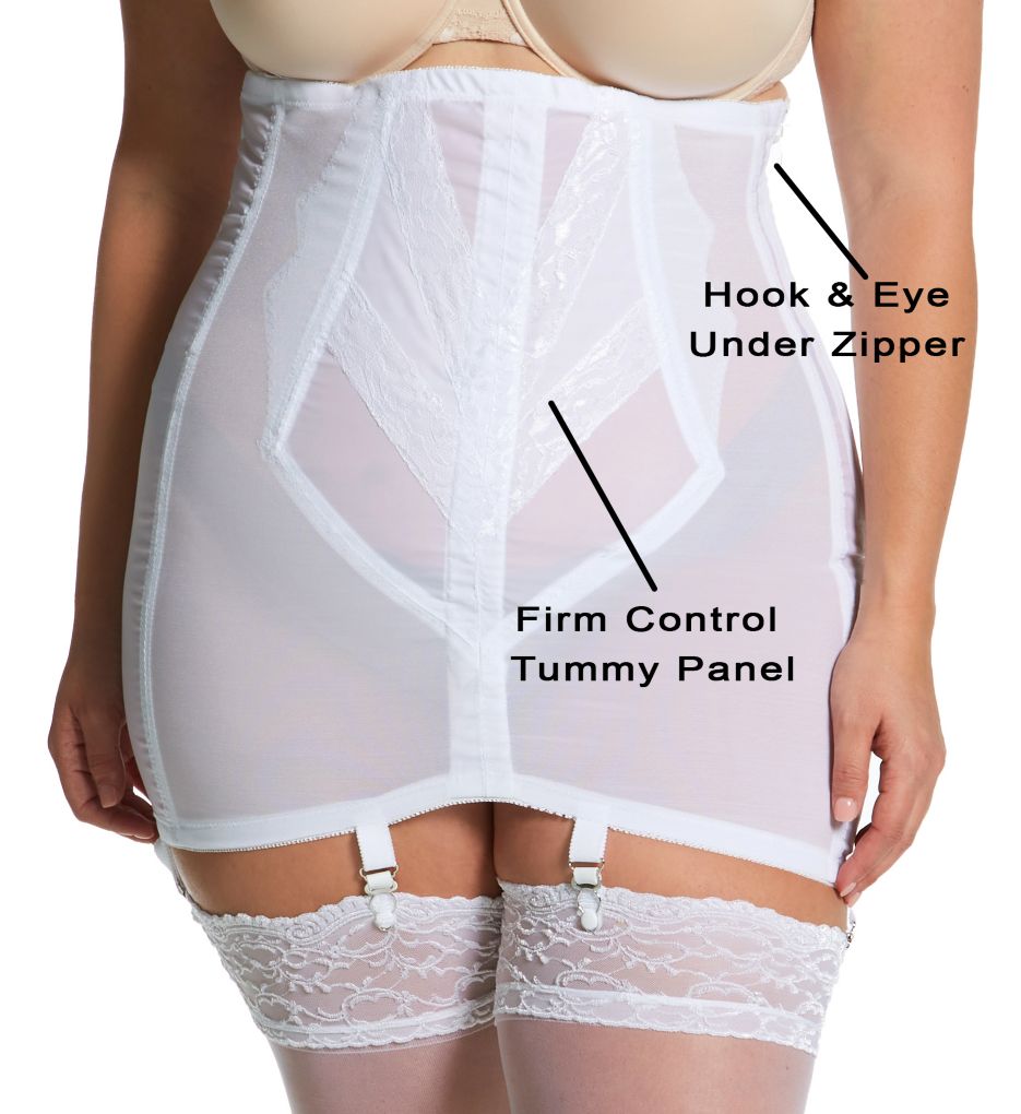 Plus High Waist Open Bottom Girdle with Zipper-cs6