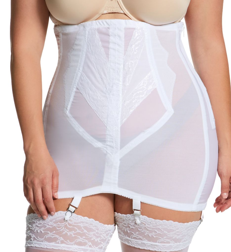 Rago Medium Shaping Extra High Waist Leg Shaper in White