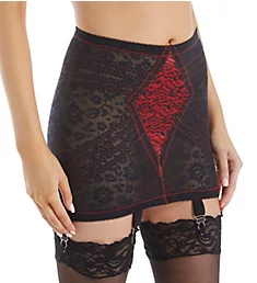 Lacette Extra Firm Shaping Girdle With Garters Red/Black S