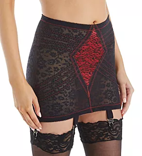 Lacette Extra Firm Shaping Girdle With Garters Red/Black S
