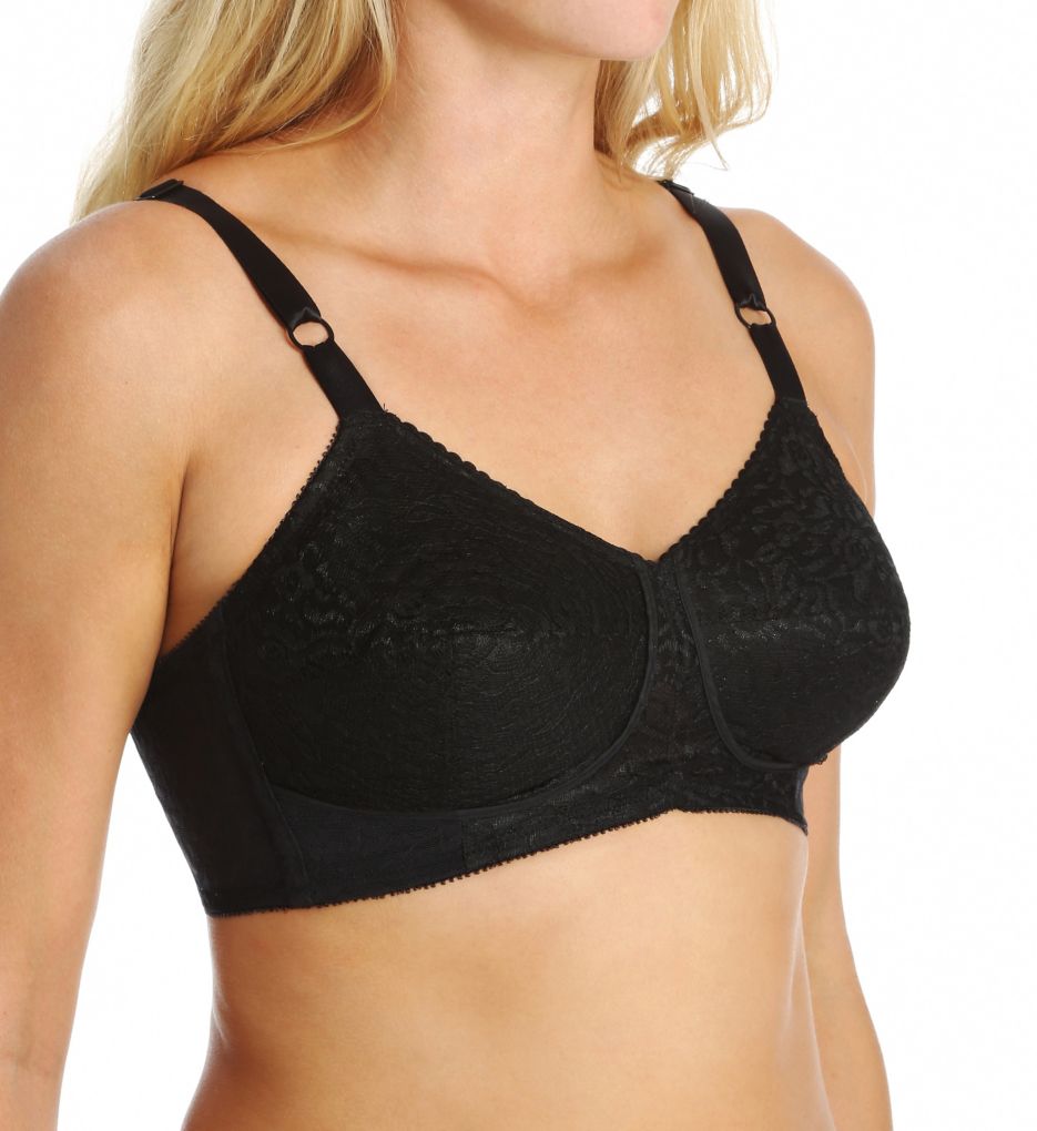 Lacette Satin and Lace Wireless Support Bra