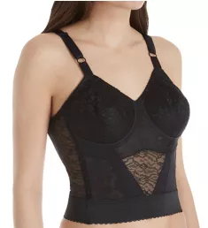 Lacette Longline Wireless Expandable Cup Bra Black 34B