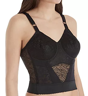 Lacette Longline Wireless Expandable Cup Bra Black 34B