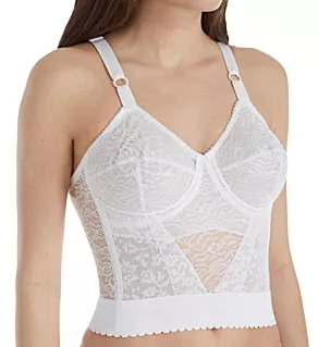 Lacette Longline Wireless Expandable Cup Bra White 34DD
