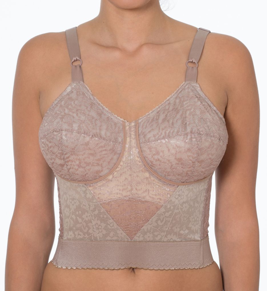 Rago Women's Lacette Longline Wireless Expandable Cup Bra, 2202