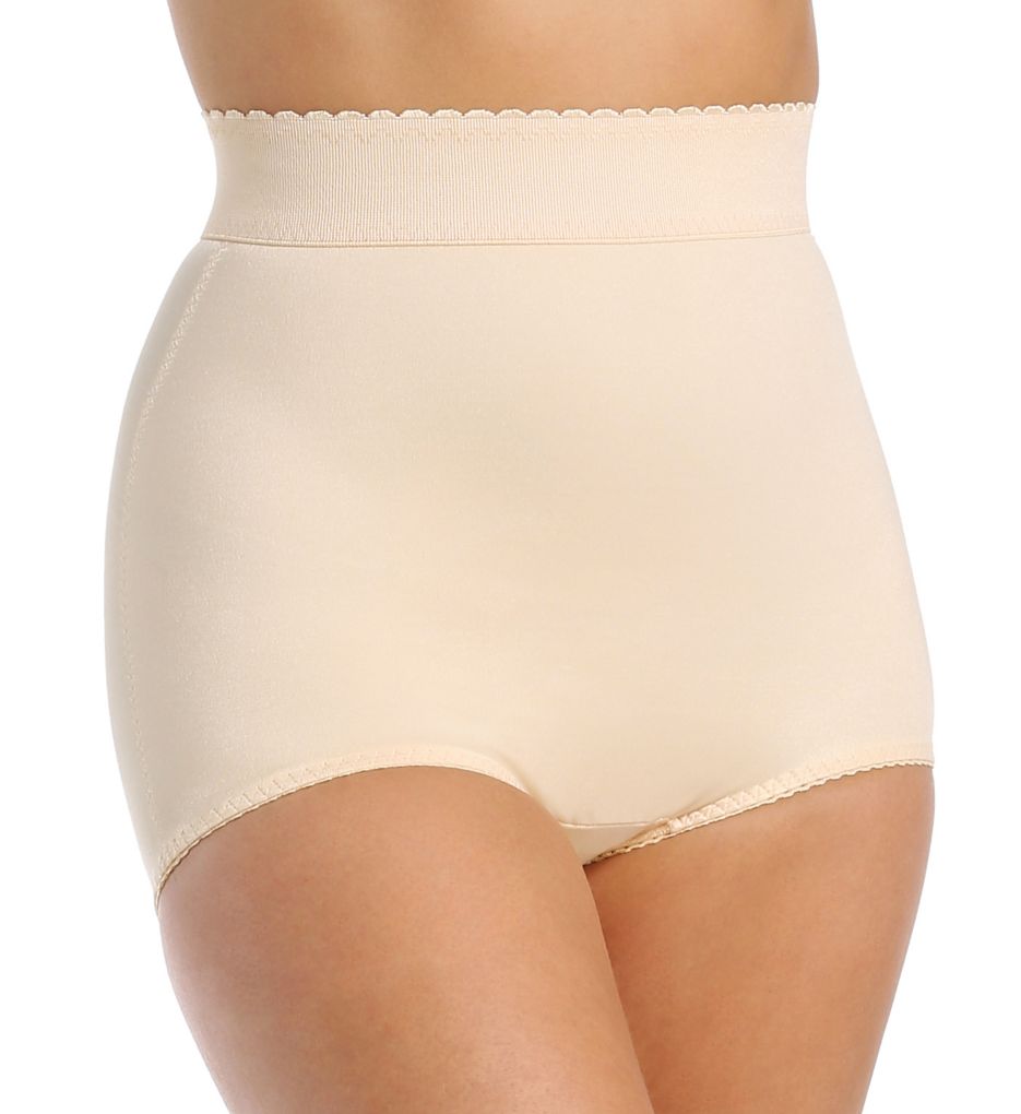 Rago High Waist Wide Band Tummy Shaper Sheer Capri Pant