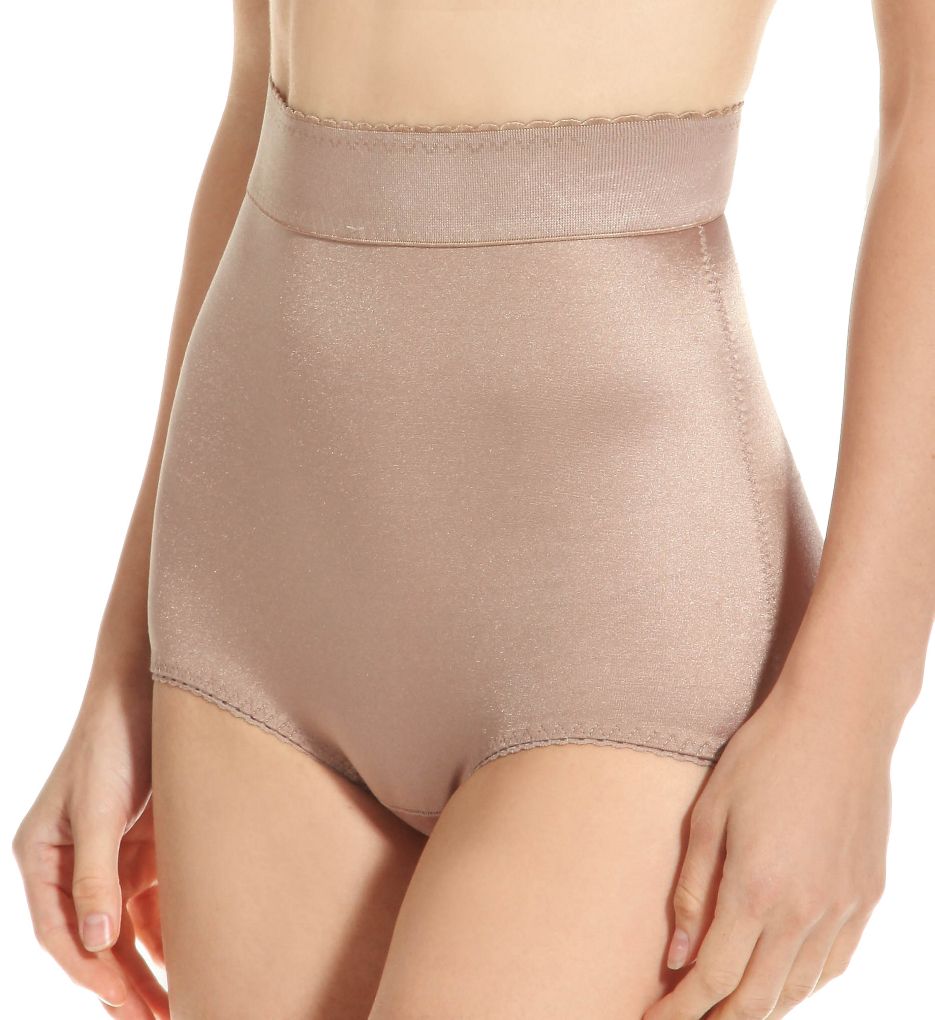 Rago Women's High Waist Light Shaping Brief Panty in Beige | Size Small | HerRoom.com