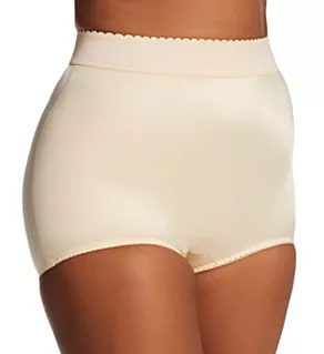 Plus High Waist Light Shaping Brief Panty Beige 3X