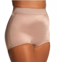 Plus High Waist Light Shaping Brief Panty Mocha 3X