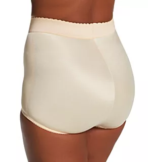 Plus High Waist Light Shaping Brief Panty Beige 3X