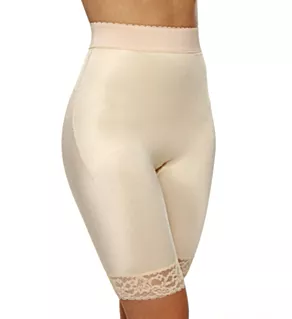 Light Shaping High Waist Long Leg Bike Short Beige S