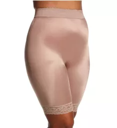 Plus Light Shaping High Waist Long Leg Bike Short Mocha 3X