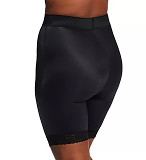 Plus Light Shaping High Waist Long Leg Bike Short Black 3X