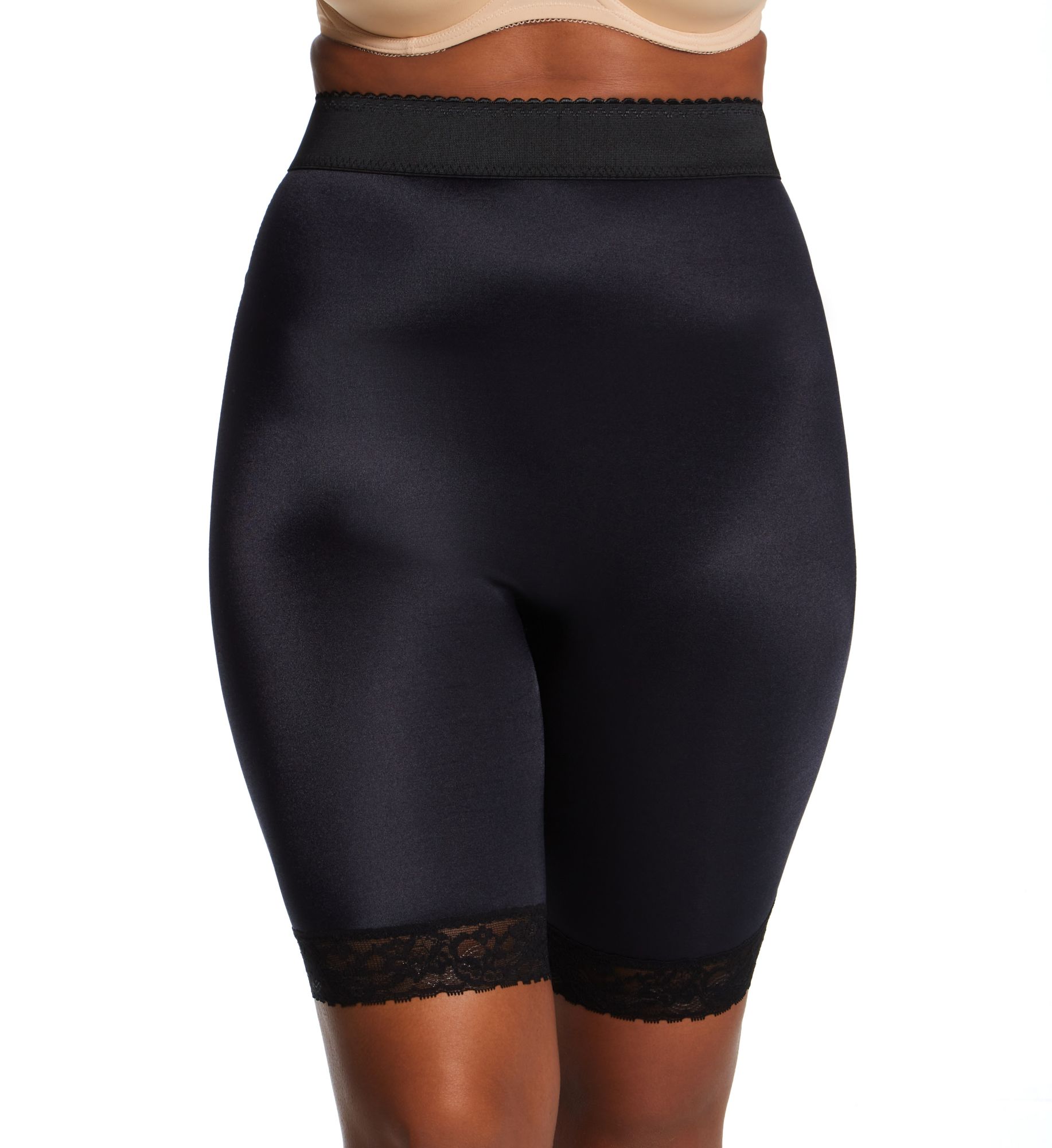 Rago Plus Light Shaping High Waist Long Leg Bike Short Black 5X  - Image 1