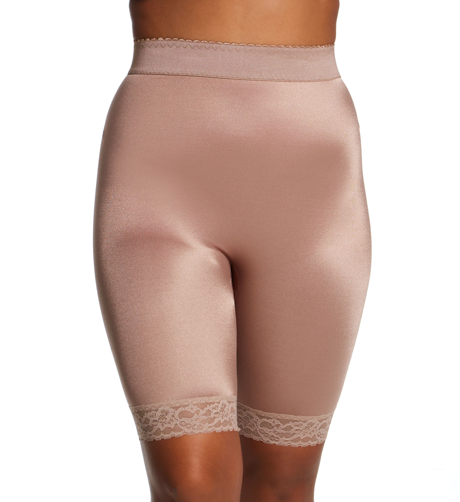 Rago Plus Light Shaping High Waist Long Leg Bike Short Mocha 8X  - Image 1