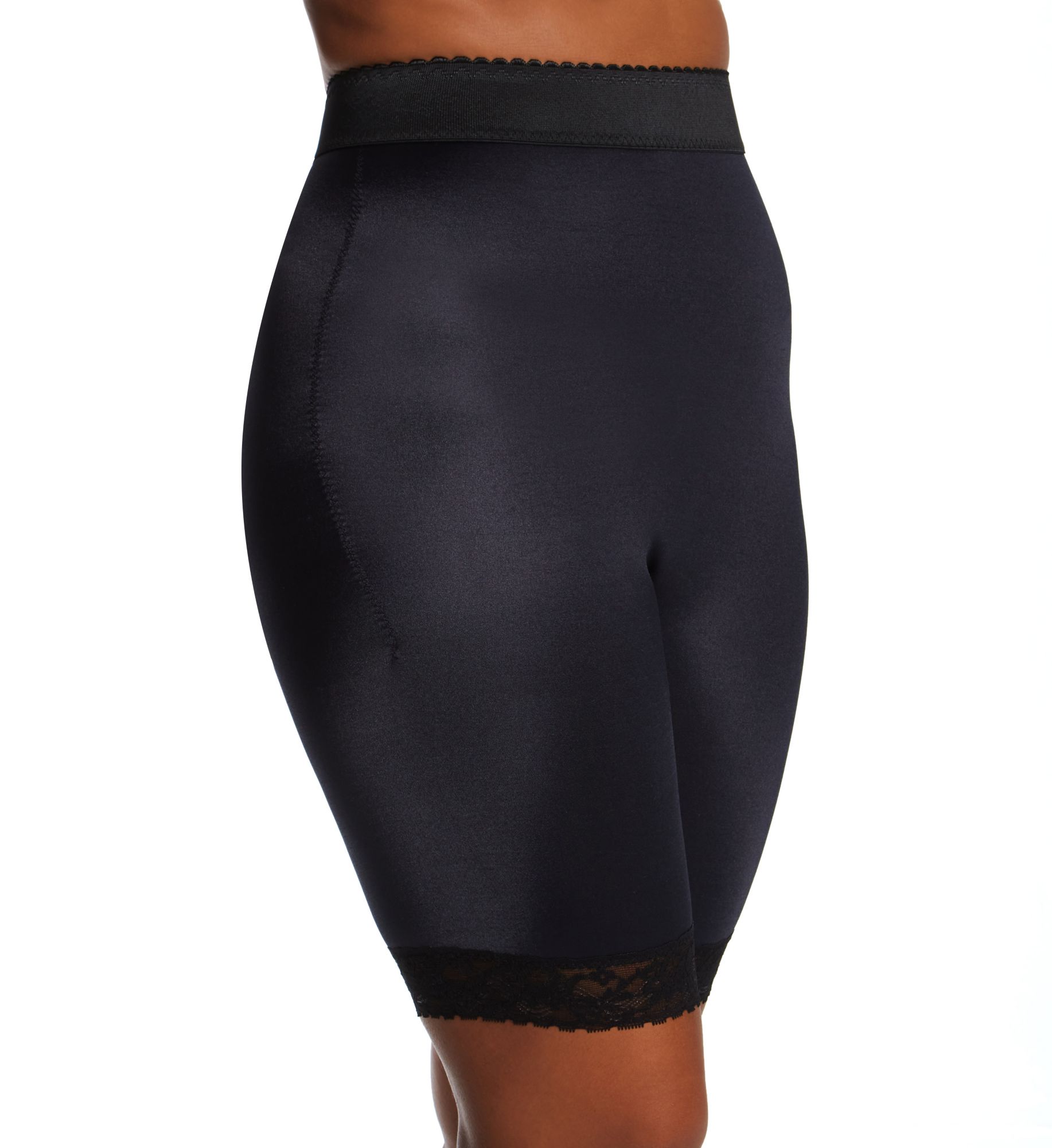 Rago Women's Light Shaping High Waist Long Leg Bike Short 9X-14 in Black | Size: 12X | HerRoom.com