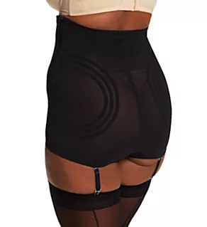 Plus Shapette No Roll High Waist Brief with Zipper Black 3X