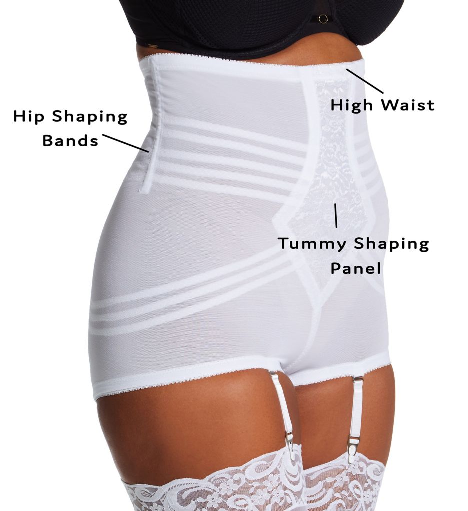 Shapette No Roll High Waist Brief with Zipper