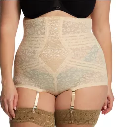 Plus Lacette No Roll High Waist Brief Beige 3X