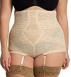 Plus Lacette No Roll High Waist Brief Beige 3X
