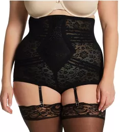 Plus Lacette No Roll High Waist Brief Black 3X