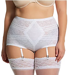 Plus Lacette Extra Firm Shaping Brief Panty White 3X