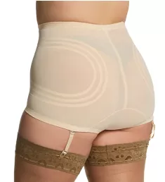 Plus Shapette Control Panty with Contour Bands Beige 3X