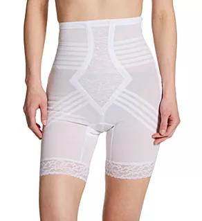 Shapette Zippered High Waist Long Leg Shaper White M