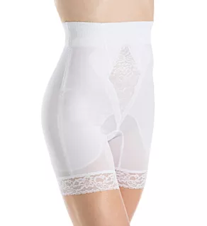 Diet Minded No Roll High Waist Long Leg Shaper White M