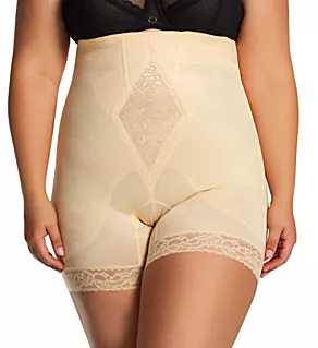 Plus Diet Minded NoRoll High Waist Long Leg Shaper Beige 3X