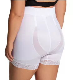 Plus Diet Minded NoRoll High Waist Long Leg Shaper White 3X