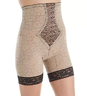 Lacette Extra Firm No Roll High Waist Leg Shaper Mocha/Black S