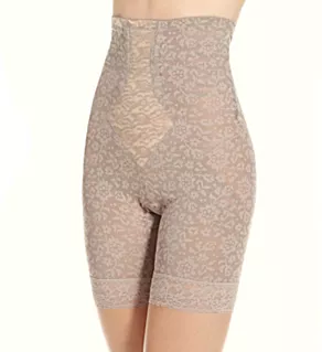 Lacette Extra Firm No Roll High Waist Leg Shaper Mocha S