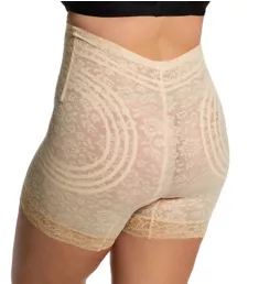 Plus Size Extra Firm No Roll High Waist Leg Shaper Beige 3X