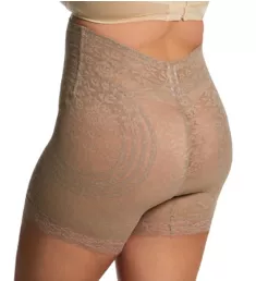 Plus Size Extra Firm No Roll High Waist Leg Shaper Mocha 5X