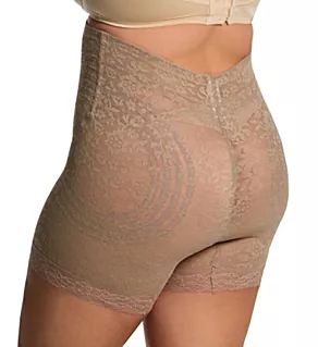 Plus Size Extra Firm No Roll High Waist Leg Shaper Mocha 5X