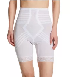 No Roll High Waist Thigh Slimmer White S