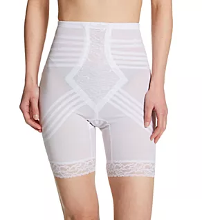 No Roll High Waist Thigh Slimmer White M