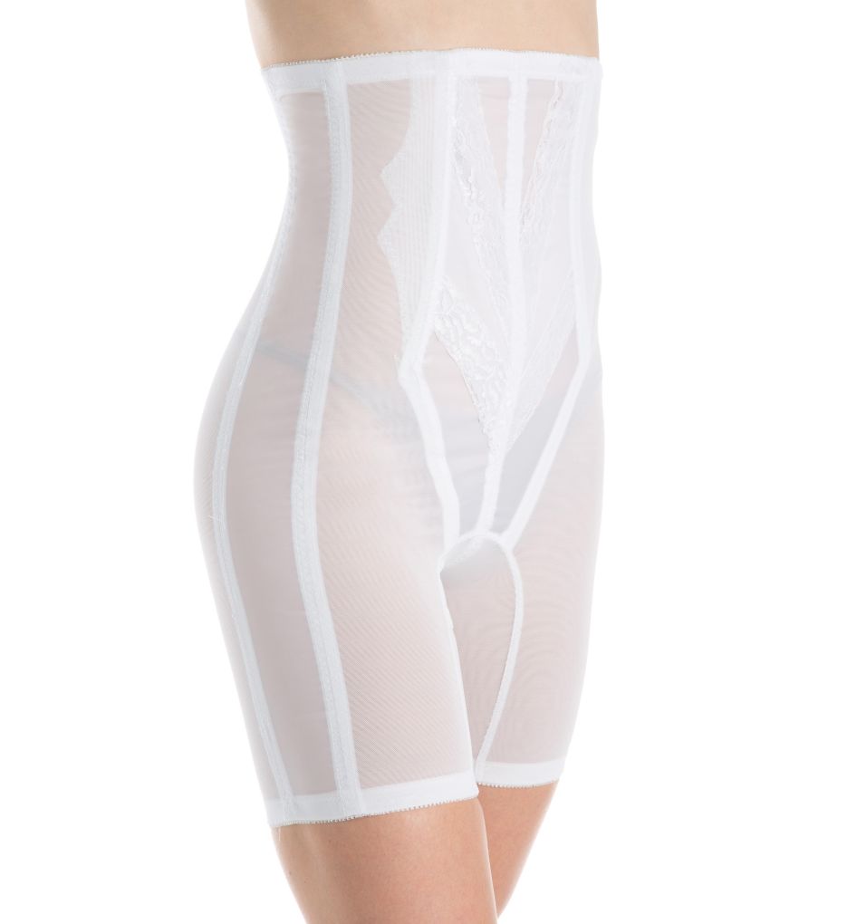 Rago Medium Shaping Extra High Waist Leg Shaper in White