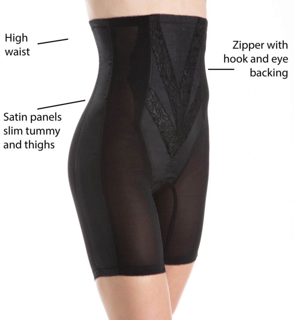 Rago Shapewear Women's Extra Firm Zippered High Waist Long Leg Shaper :  : Clothing, Shoes & Accessories