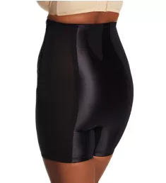 Plus Firm High Waist Long Leg Shaper with Zipper Black 3X