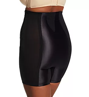 Plus Firm High Waist Long Leg Shaper with Zipper Black 3X