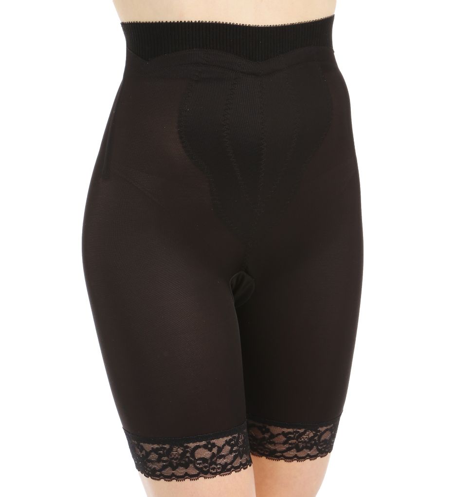 Rago : Rago 6226 Diet Minded High Waist Long Leg Shaper (Black XL)