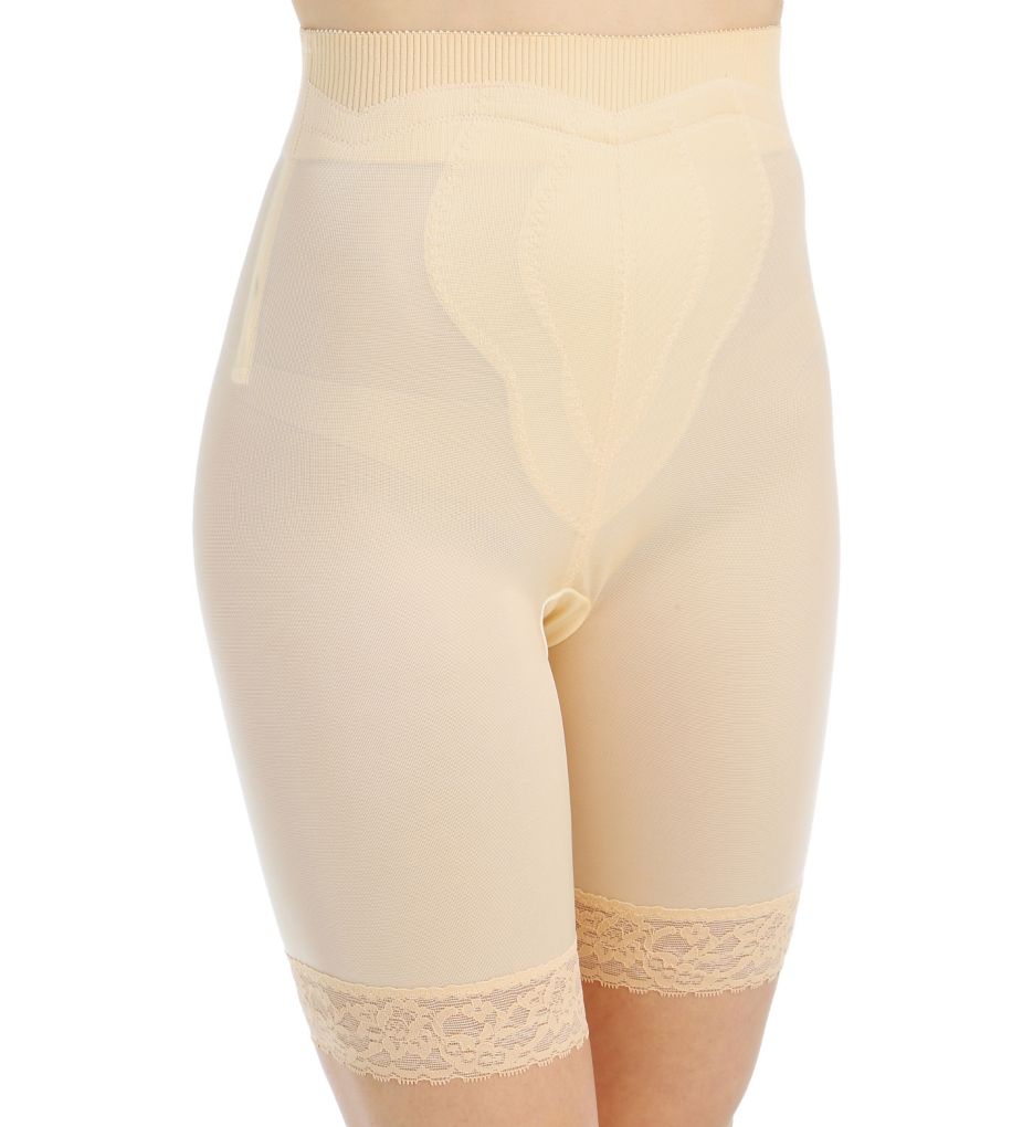 Rago Shapewear Shapette Firm Control Long Leg Beige Shaper Plus