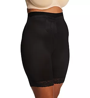 Plus Diet Minded High Waist Long Leg Shaper Black 3X