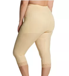 Plus Diet Minded Capri Pant Liner Beige 3X