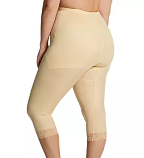 Plus Diet Minded Capri Pant Liner Beige 3X