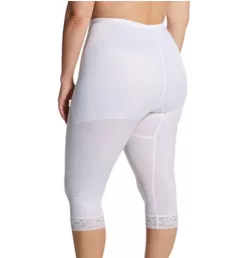 Plus Diet Minded Capri Pant Liner White 3X