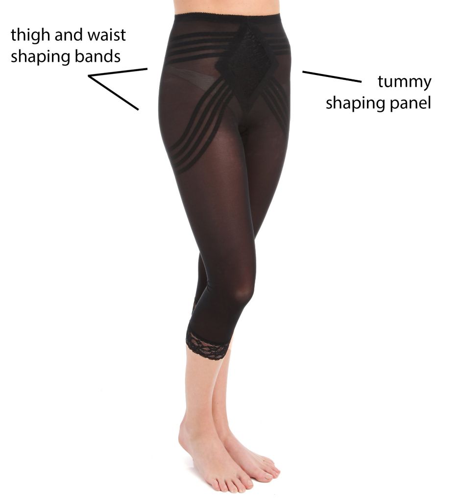 Rago 6269 High Waist Capri Shaper/Pant Liner - Firm Shaping – Rago Shapewear